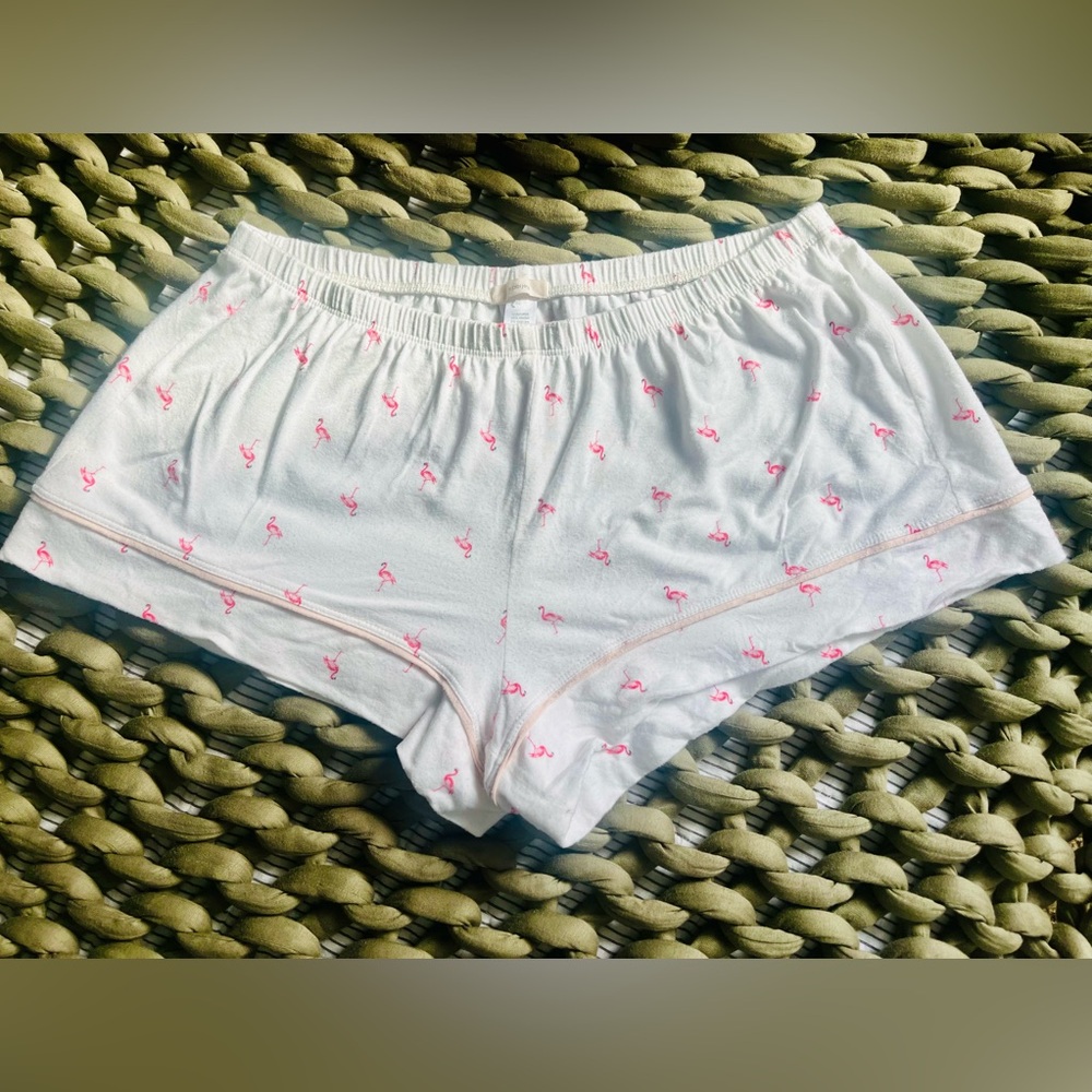 Eberjey White and Pink Flamingo Pajama Set - Picture 4 of 7